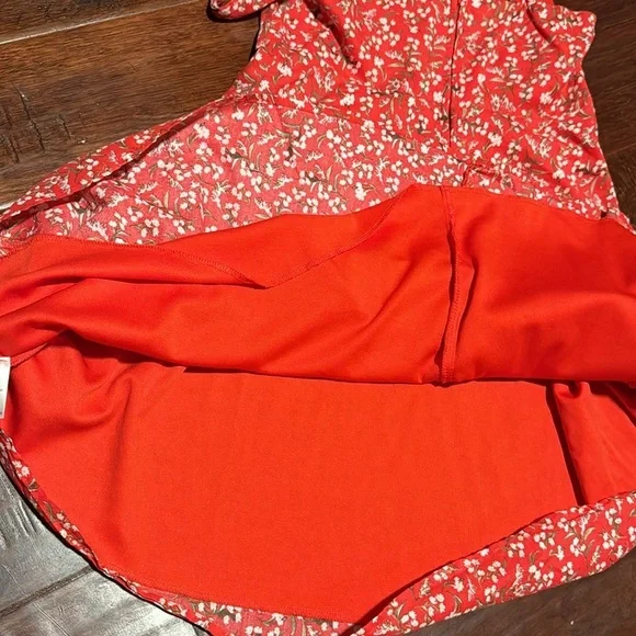 Orange Floral Dress - Picture 8 of 10